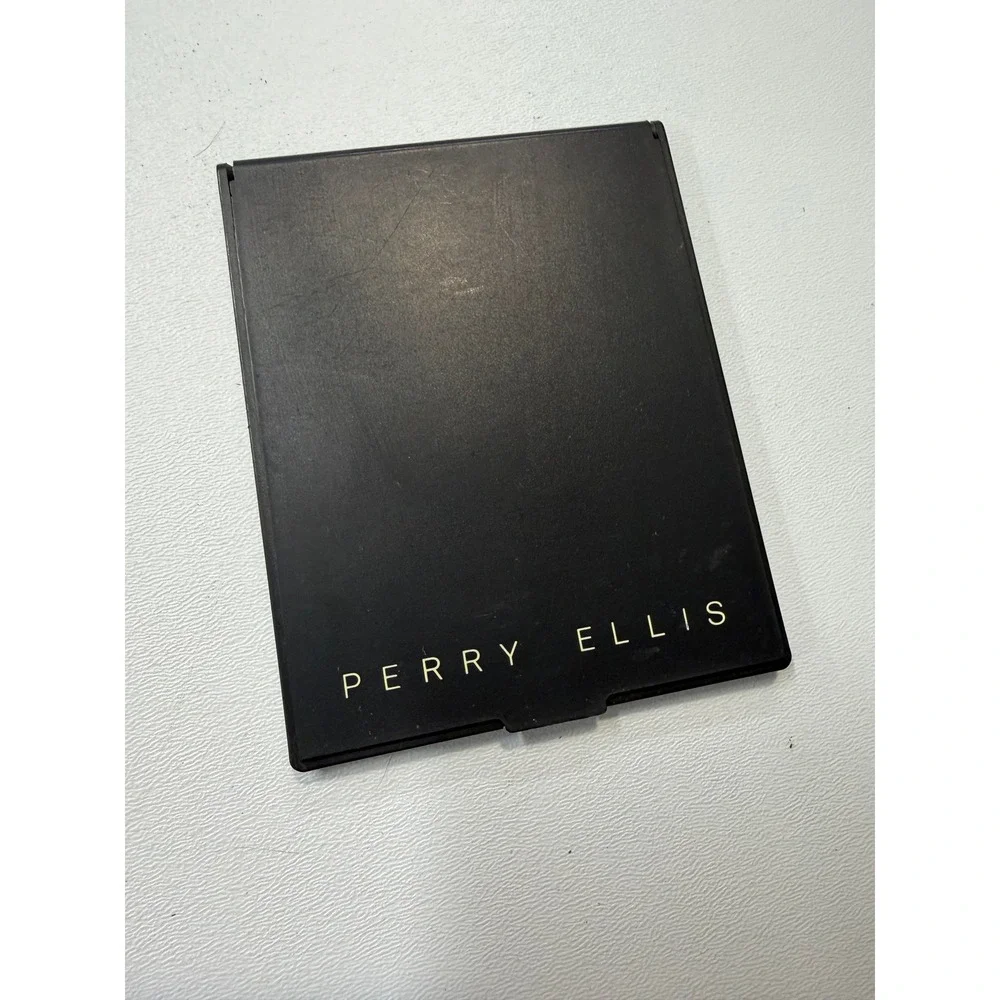 Perry Ellis Black Folding Travel Mirror Portable Stand Up Compact Vanity